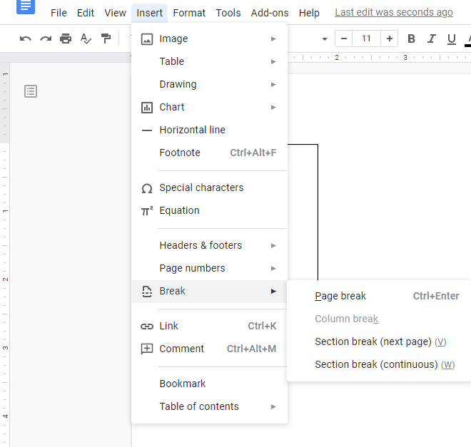 How To Insert A New Page In Google Docs - Docs Tutorial