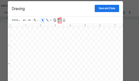 inserting text box on google docs