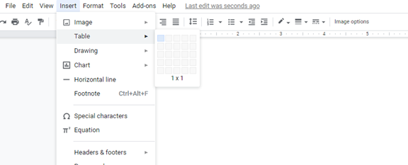 insert text box into google doc