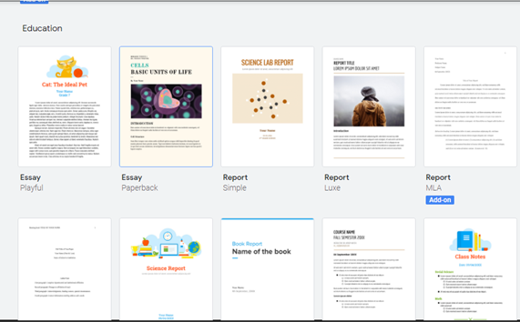 cover page google docs template