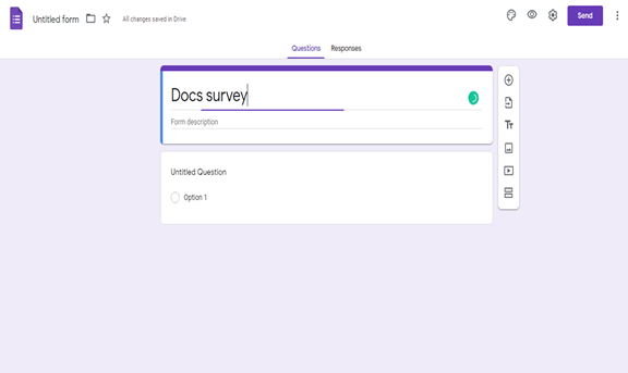 google docs survey make charts