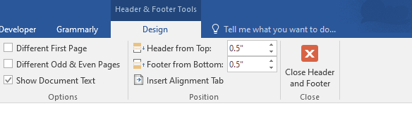 How To Break Header Link In The Word Docs Tutorial