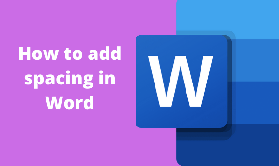 How to add spacing in Word