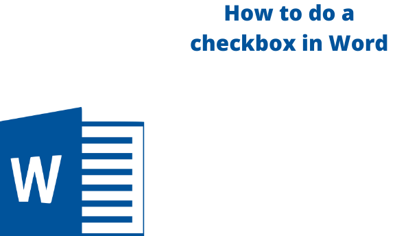 How to do a checkbox in Word