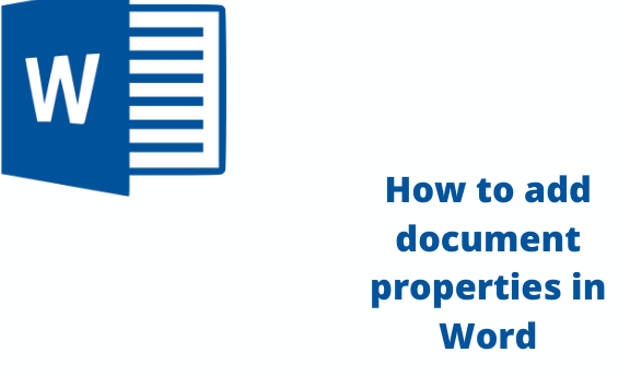How to add document properties in Word