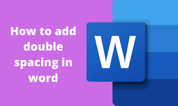 How to add double spacing in word