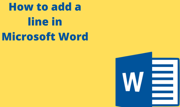 How to add a line in Microsoft Word