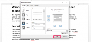 How to add a bottom border in Word - Docs Tutorial