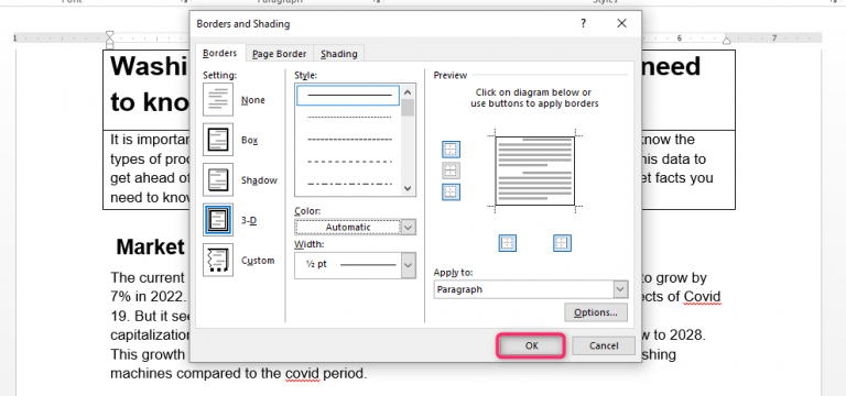 How To Insert Top And Bottom Border In Word