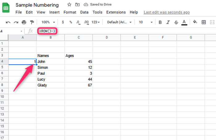 How To Serial Number In Google Sheets