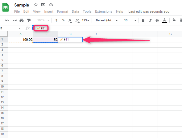 How To Apply Formulas In Google Sheets Docs Tutorial