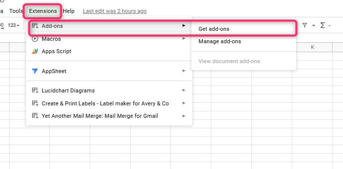 how to create address labels on google docs