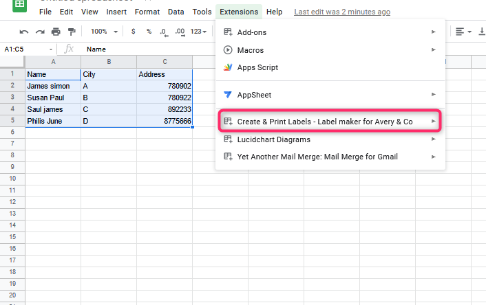 how-to-print-address-labels-on-google-sheets-docs-tutorial