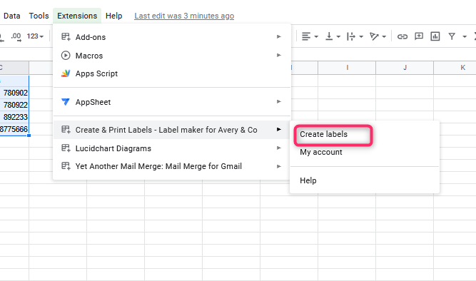 How To Make Address Labels On Google Sheets