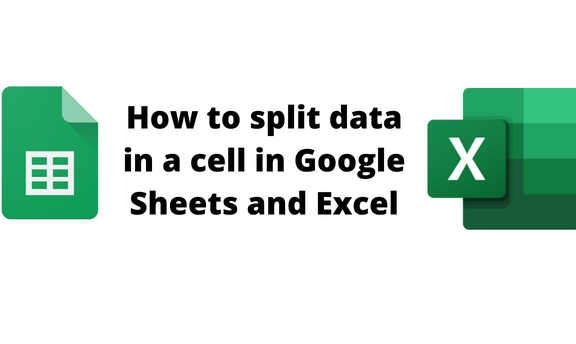 How to split data in a cell in Google Sheets and Excel