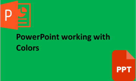 PowerPoint working with Colors