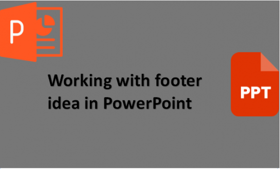 Working with footer idea in PowerPoint