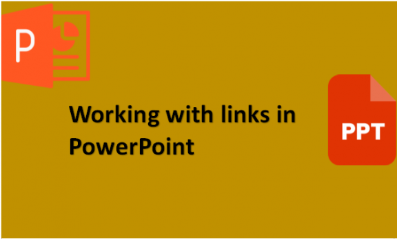 Working with links in PowerPoint