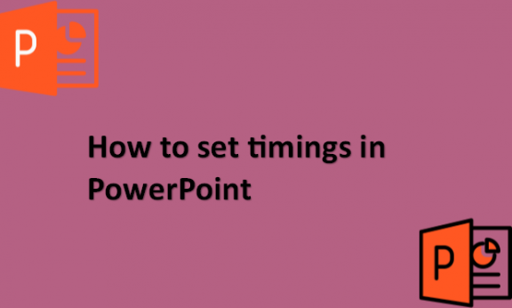 How to set timings in PowerPoint