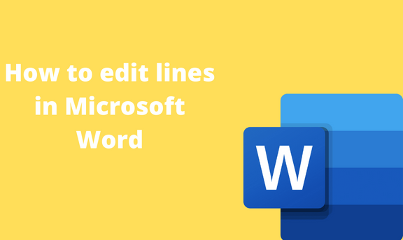 How to edit lines in Microsoft Word