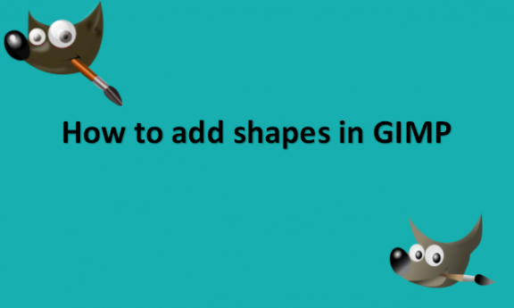 How to add shapes in GIMP