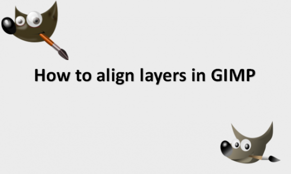 How to align layers in GIMP