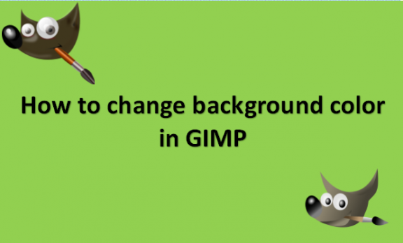 How to change background color in GIMP