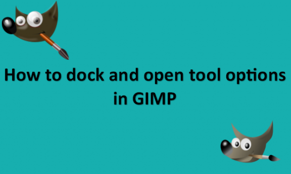 How to dock and open tool options in GIMP