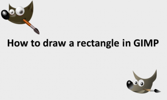 How to draw a rectangle in GIMP