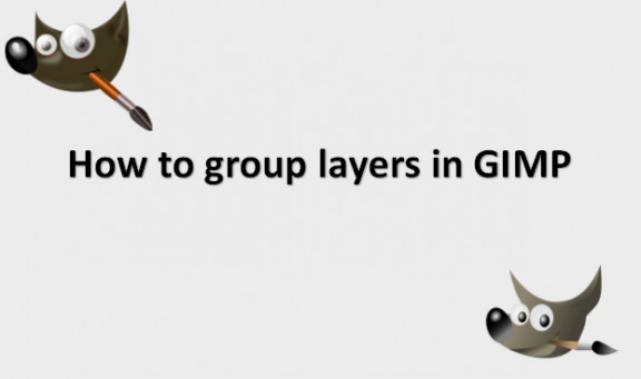 How to group layers in GIMP