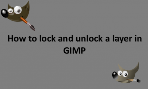 How to lock and unlock a layer in GIMP