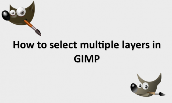 How to select multiple layers in GIMP