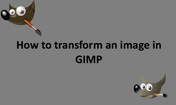 How to transform an image in GIMP