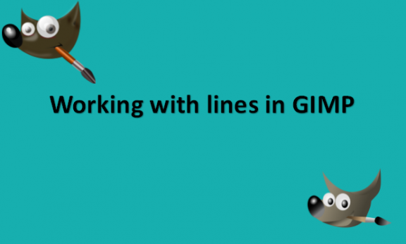 Working with lines in GIMP