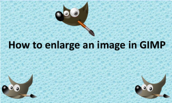 How to enlarge an image in GIMP