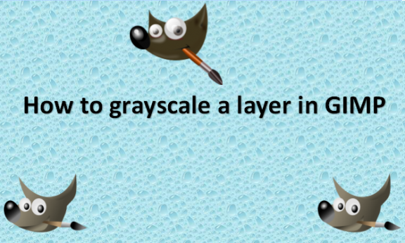 How to grayscale a layer in GIMP