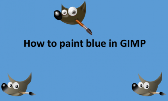 How to paint blue in GIMP