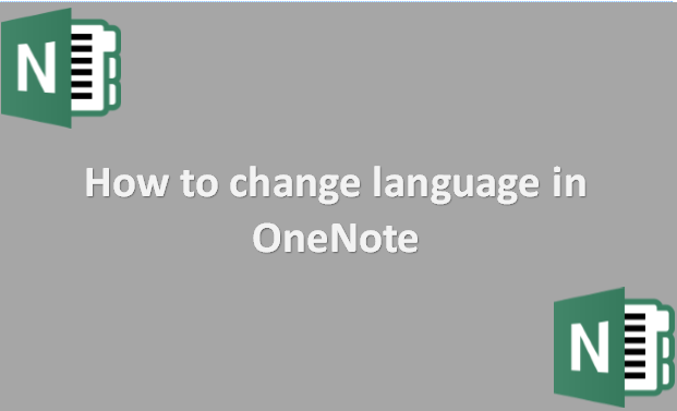 How to change language in OneNote