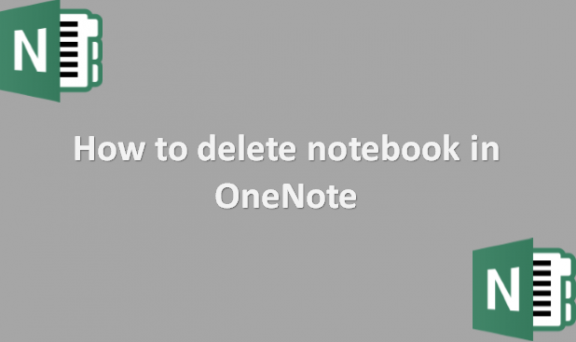 How to delete notebook in OneNote