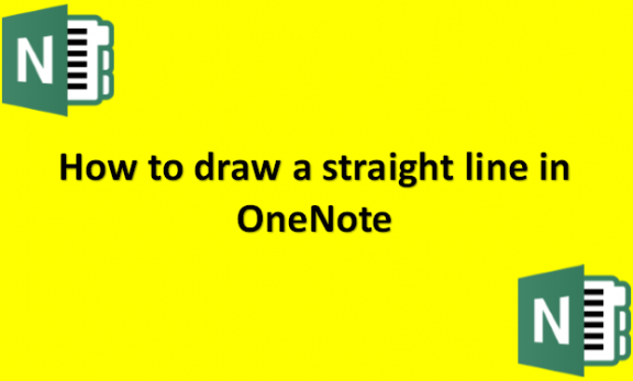 How to draw a straight line in OneNote