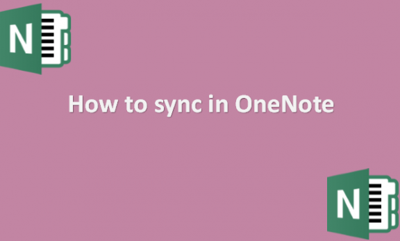 How to sync in OneNote